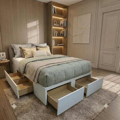 Box 6 Cajones Base Sommier Cajonera Cama 150x200